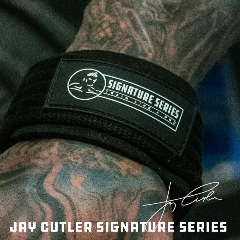 Jay Cutler Signature Series D Ring Lifting Straps - Maximum Support, Padded Back, Thick Strap for Superior Grip, Durable & Reliable Design
