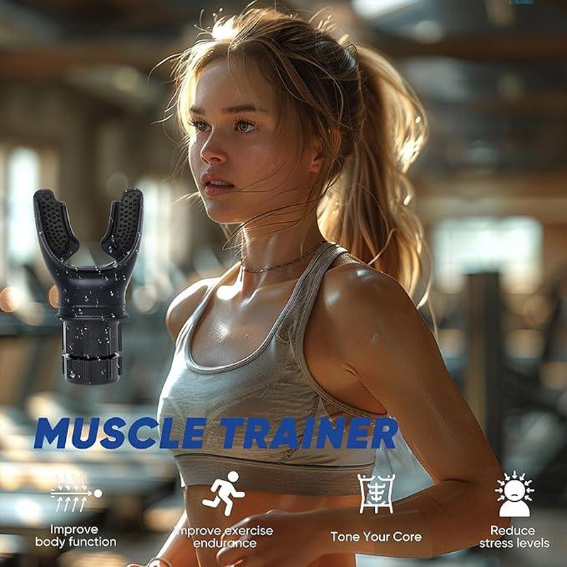 Portable Running Breathing Trainer Device, 1 Count Lung Breathing Trainer, Exercise Trainer with Resistance Adjustable, Easy to Clean and Use