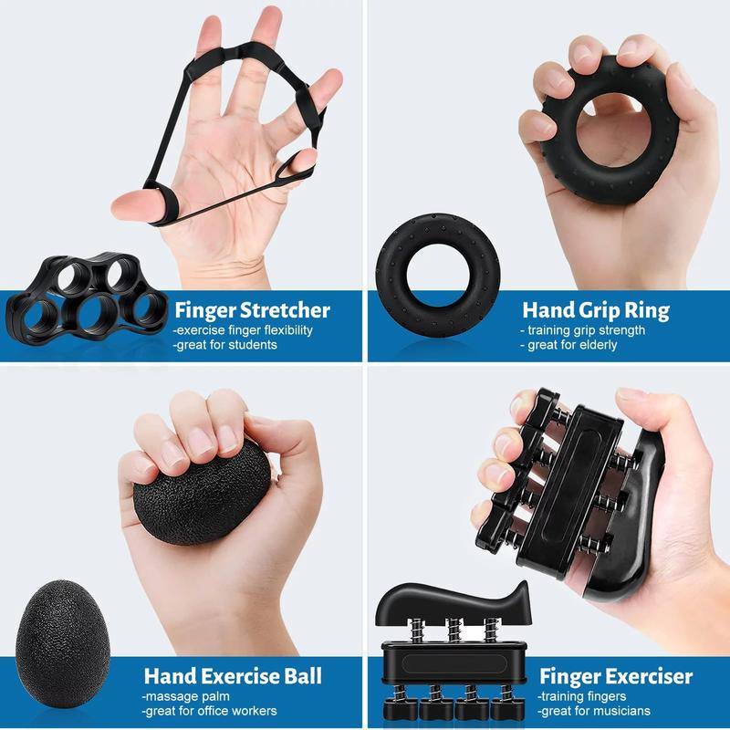Grip Strengthener Forearm Strengthener Hand Grips Strengthener Kit - 5 Pack Adjustable Resistance