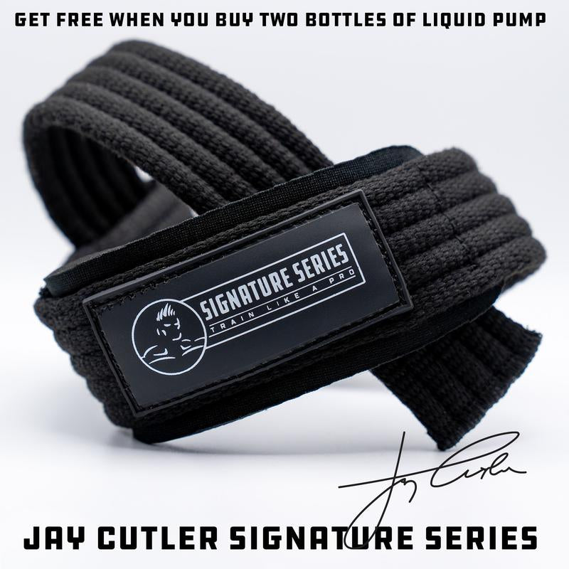Jay Cutler Signature Series D Ring Lifting Straps - Maximum Support, Padded Back, Thick Strap for Superior Grip, Durable & Reliable Design