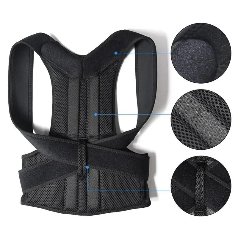 2025 Back Brace Posture Corrector for Women and Men, Shoulder Straightener, Adjustable Full Back Support, Upper and Lower Back Pain Relief - Scoliosis, Hunchback, Hump, Thoracic, Spine Corrector