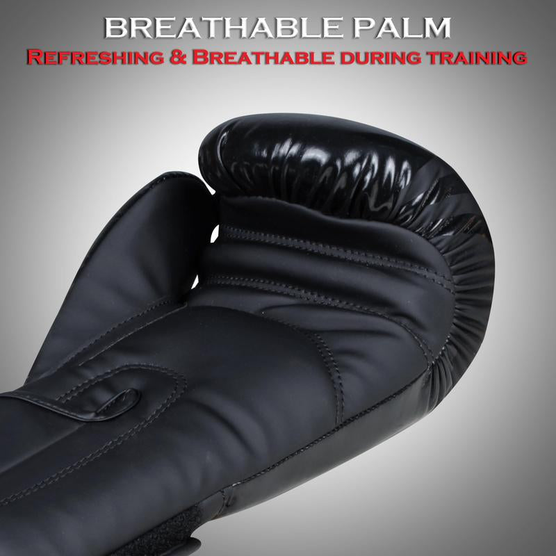 Right Punch Boxing Gloves for Men & Women – Faux Leather Muay Thai, Kickboxing, MMA & Sparring Gloves – Training Heavy Bag Gloves with Secure Wrist Strap & Thumb Lock – 2 4 6 8 10 12 14 16Oz