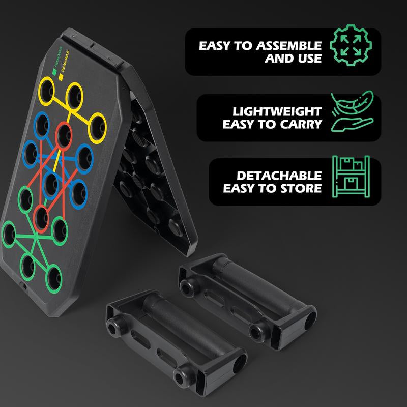 Push up Board, Abdominal and Chest Muscle Training Folding Push up Stand, Portable Fitness Equipment for Home Gym