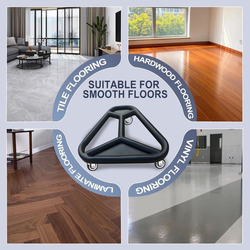 HOTWAVE Abdominal Muscle Wheel Triangle Wheel 360° Rotation Suitable for Men and Women Home Fitness Equipment