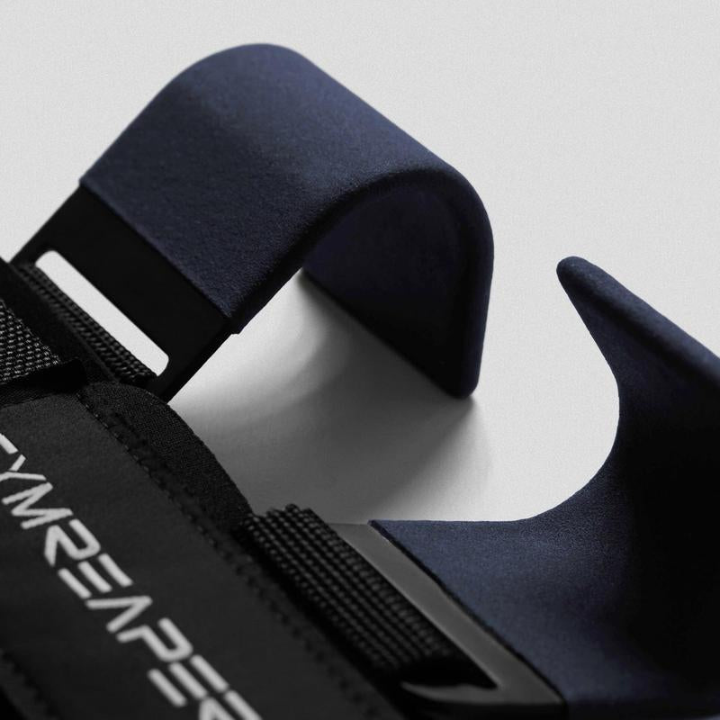 Premium Gymreapers Lifting Hooks for Better Muscle Focus and Grip Strength Relief - Navy